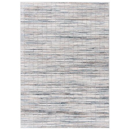 Safavieh 5 ft. 5 in. x 7 ft. 6 in. Sonoma Contemporary Rectangle Power Loomed Rug - Gray & Ivory SON354F-5